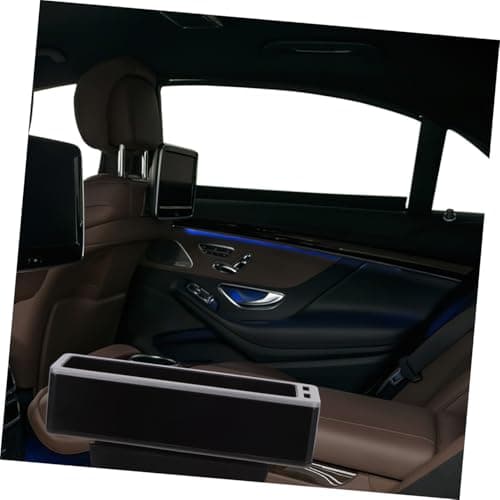 Ciieeo Metal Car Seat Storage Box Adjustable Cup Holder and 2 USB Charging Ports Car Sundries Organizer for Travel and Daily Use Style — view 6