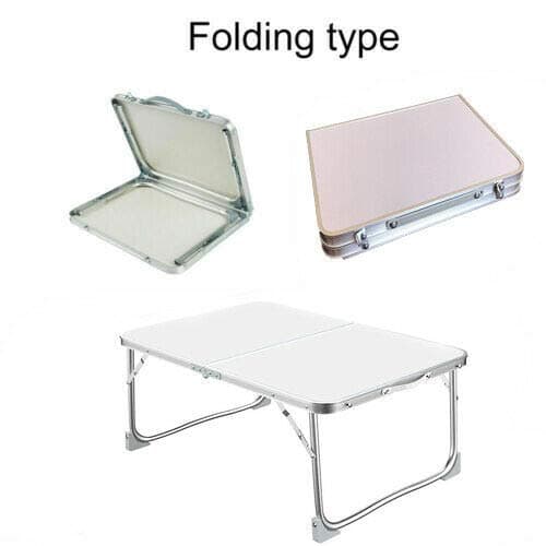 Folding Tables, 2FT Small Kids Camping Table Foldable Picnic Table Folding Camping Coffee Low Table, Lightweight Portable Fold Up Small Garden Table, Indoor & Outdoor Dining Table for BBQ, 60x40x26cm — view 2