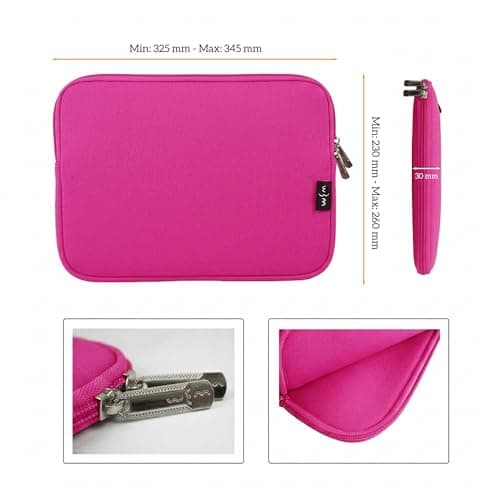Emartbuy Hot Pink Neoprene Laptop Sleeve 13-15 Inch — view 3