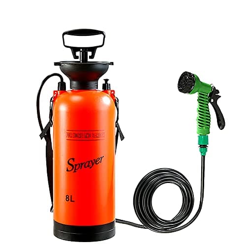 Arrovarp Portable Camping Shower, 5L/8L Portable Pressure Shower Outdoor Shower Bag, For Travel Hiking Climbing Bathing, Car Truck Outdoor Washing Dog Pet Cleaning