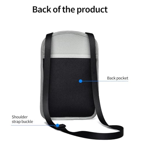 DOETYD RFID Blocking Travel Neck Wallet for Men & Women(Rose Red — view 4