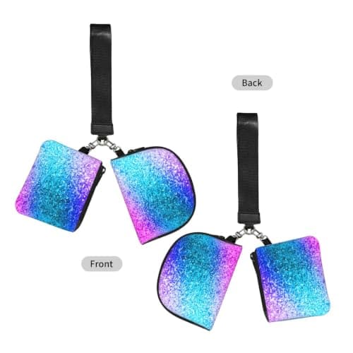 ERCgad Glitter Sequin Spot Print Wrist Strap Outdoor Sports Bag Unisex Fitness Accessory Running Travel Gift — view 3