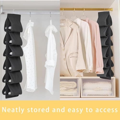 Zodazoqa Hanging Organiser Shoe Rack, 12 Compartments Shoe Storage — view 4