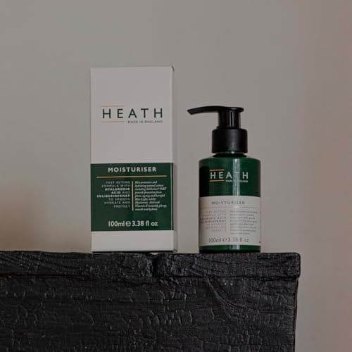 Heath Men’s Face Moisturiser 100ml, Anti-Ageing, Hydrate and Protect Skin from Damage, Fast Acting, Hyaluronic Acid For Soft And Smooth Skin, Gift For Him, Travel Size, Vegan and Cruelty Friendly — view 6
