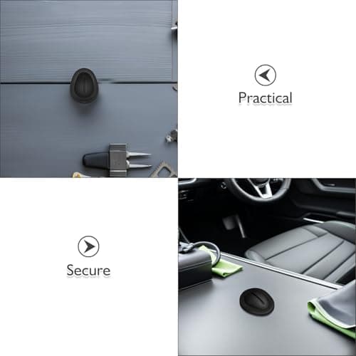 8pcs Silicone Car Cup Holder Inserts, Black Stabilizers — view 3