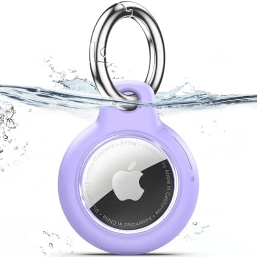 TNSNK for AirTag Holder Keyring, 1 Pack,Purple
