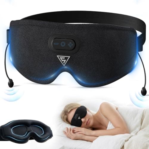 DOQAUS Cooling Bluetooth Sleep Mask Headphones for Side Sleepers