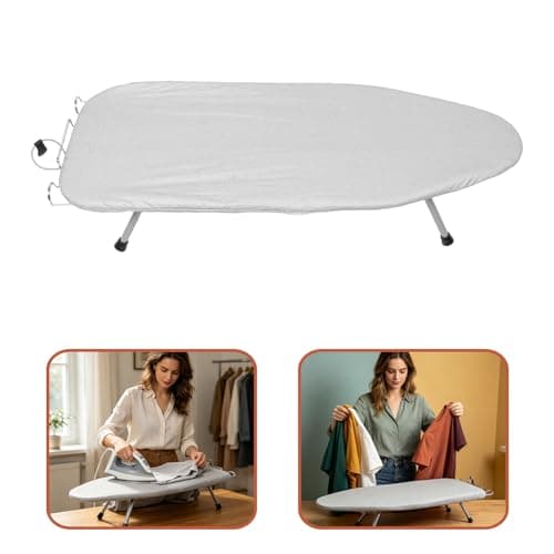 Board with Ironing Tabletop Rest Foldable Iron Silver — view 6