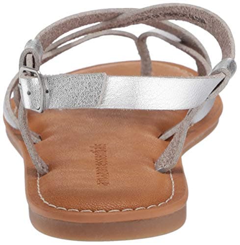 Amazon Essentials Women's Casual Strappy Sandal, Silver, 6 UK — view 3