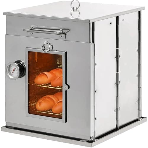 REDCAMP Folding Camping Oven with 3-Tier Grill for Propane Baking