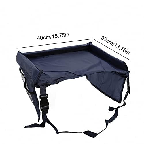 Carseat Tray for Kids, Car Seat Travel Tray for Toddler, Kids Travel Tray, Waterproof Car Seat Organizer Kids Travel Tray Bag - Carseat Food & Snack Lap Tray, Dining Table Storage Holdee — view 4
