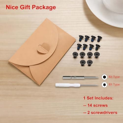 UpLook Wallet Replacement Screws Screwdriver Metal Clip for RFID Metal Wallet Repair Kit, Black Basic Set for Ridge Wallet, S — view 6
