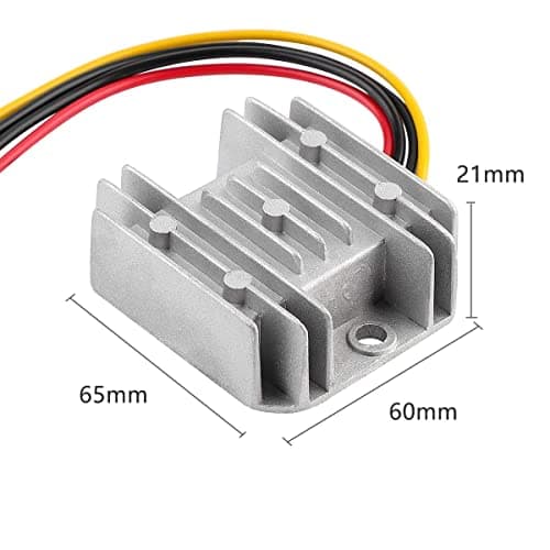 HOMELYLIFE DC Voltage Reducer DC 36 V 24 V 12 V to 12 V 3 A Buck Converter Voltage Regulator Waterproof Module Transformer (8V-40V to 12V 3A) — view 4