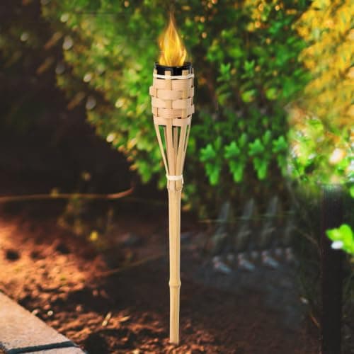 SAFIGLE Bamboo Torch for Outdoor Travel and Wedding Rustic Decoration — view 5