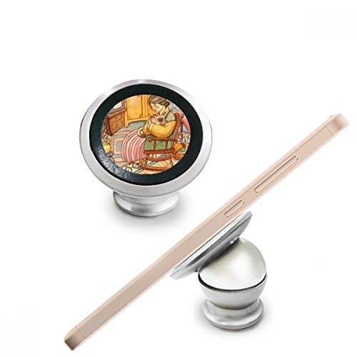 DIYthinker Miaoji Painting Watercolor Cat Wool Granny Magnetic Phone Mount Car Dashboard Holder Stand 360 Degree Rotation Gift