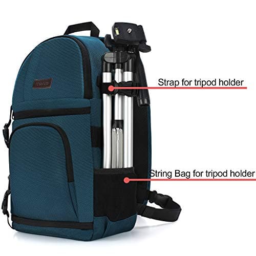 MOSISO Camera Sling Bag, DSLR/SLR/Mirrorless Camera Backpack, Deep Teal — view 3