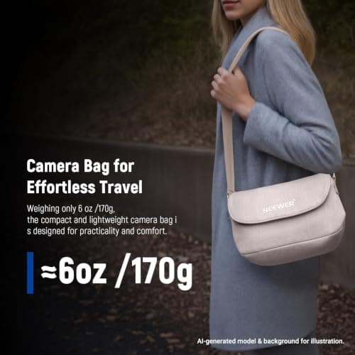 Neewer Camera Shoulder Bag, Waterproof Travel Camera Case, Lightweight and Compact for Photographers, Compatible with Sony Canon Nikon DSLR Lenses and Small Camera Accessories, PB25 — view 2