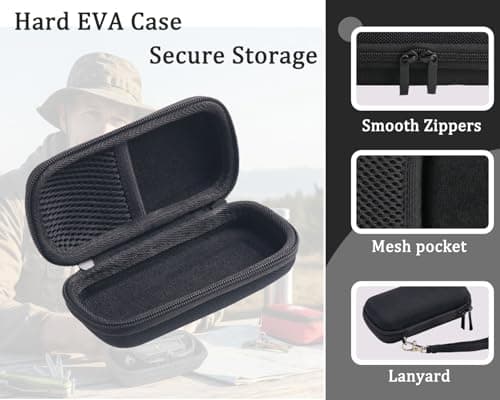 inDomit Hard Protective Travel Case Compatible with 230° Silicone Headlamp - Waterproof Lightweight EVA Storage(CASE ONLY) — view 5