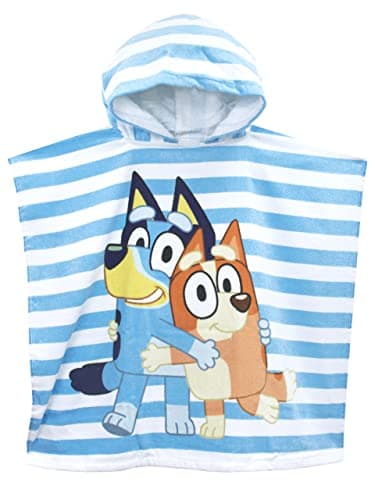 Bluey and Bingo Boys and Girls Swimming Beach And Bath Towel One Size Blue