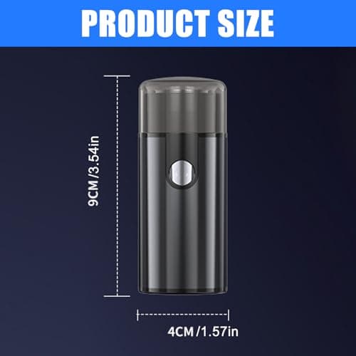 Sized Electric Shaver with USB Recharging Travel Trimmer, Red — view 3