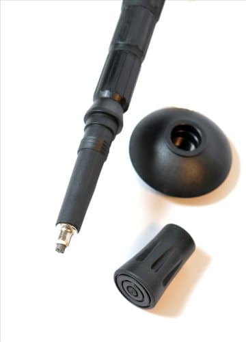 One Trekrite Traveller Four Section Compact 55cm Walking/Hiking/Trekking Pole - Black — view 4