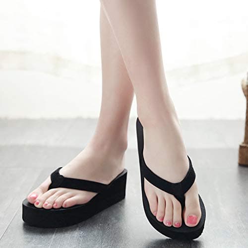Women's Flip Flops Wedge Sandals Arch Support Soft Cushion Thong Sandal Florals Print Sliders House Slippers Fashion Orthotic Slides Holiday Pool Shoes Comfortable Walking Thong Sandals — view 6