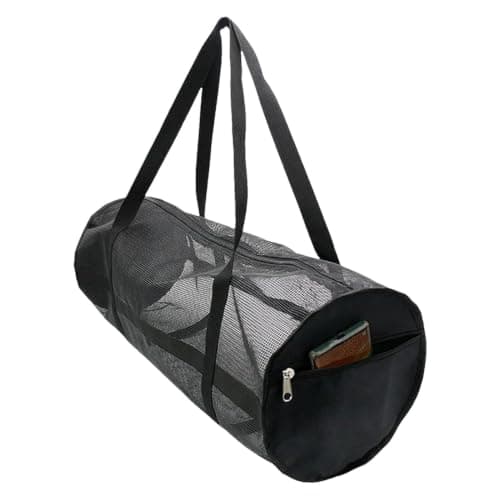 Diving Mesh Duffel Bag, Snorkel Gear Bag, Scuba Travel Tote, Spacious and Foldable Design, Breathable Mesh Construction, 27.56x11.02x11.02 Inches, for Snorkeling, Scuba, Swimming, Or Beach Trips