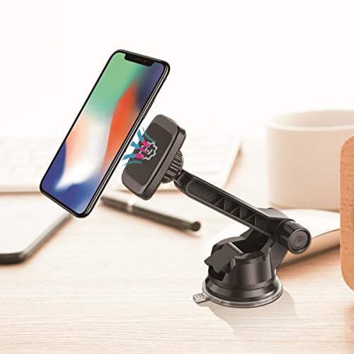 WixGear Dashboard Mount, Universal Magnetic Phone Holder for Car, Windshield Mount and Dashboard Mount Holder for Cell Phones and Tablets with Long Adjustable Arm – (New Rectangle Head) — view 3