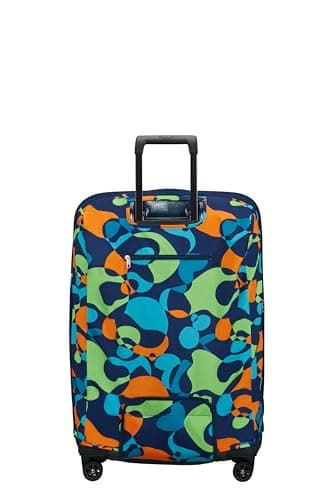 Samsonite TA Revolution - Foldable protective cover for size L suitcases, suitcase cover suitable for 75–79 cm, travel suitcase protection, with reflective detail, Multicoloured (Colorwave) — view 3