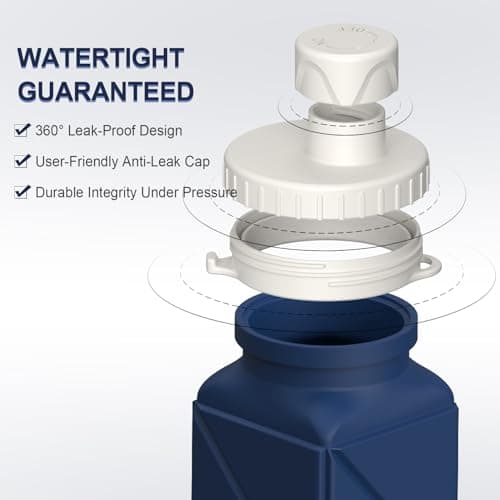 BEAUTAIL Collapsible Water Bottle 610 mL, Silicone Travel Water Bottle — view 4