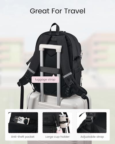 LOVEVOOK Cute School Bags for Girls, 15.6 Inch Large Laptop Backpack Womens — view 6