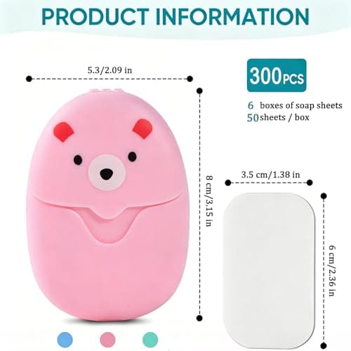 300PCS Travel Soap Sheets, Portable Paper Soap, Camping & Travel Essentials — view 2