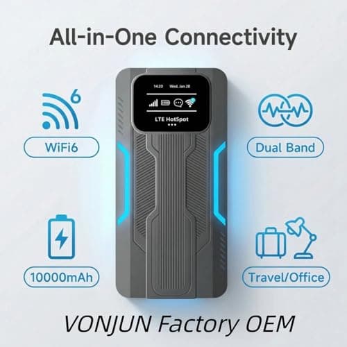 Haofy Portable 4G LTE Mobile Hotspot Router 300Mbps 10000mAh — view 2