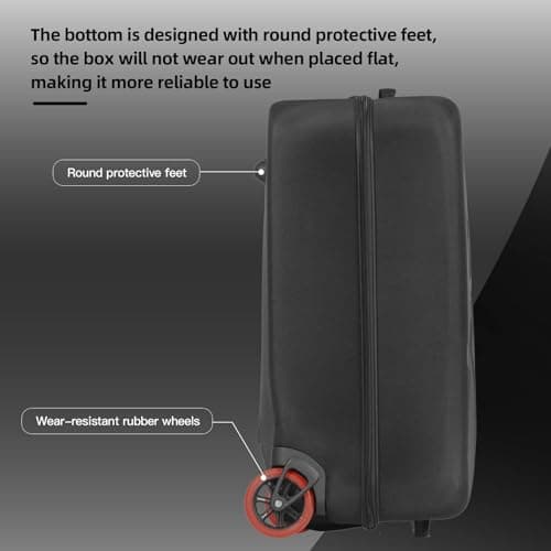 Ejoyous Folding Bike Travel Case, EVA Hard Shell, Lightweight Storage Box, Easy Packing, Ideal for Folding bicycl and Travel (E2521) — view 5
