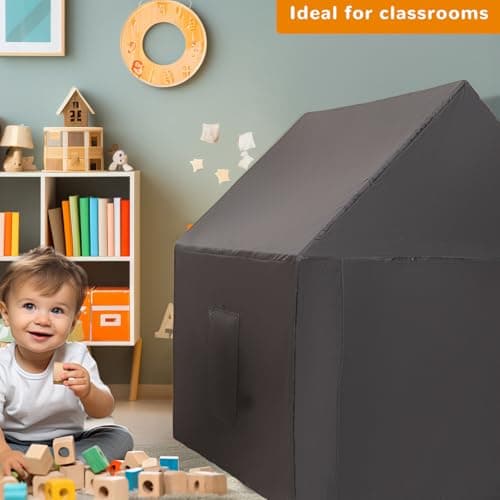 Pesoncarl Pop-up Sensory Tent for Kids Blackout Play Tent with Travel Carry Bag Sensory Den/Room Toys — view 4