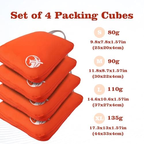 CANBOX Compression Packing Cube Set, 4pcs Expandable Suitcase Organizer Set — view 2
