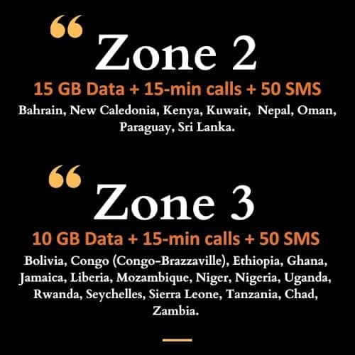 Orange Holiday Worldwide Prepaid SIM Card 20GB Internet Data for 30 Days in 4G/LTE | Data tethering Allowed | Calls & SMS | 1 Sim Card Holder + 1 Pin (international sim, Asia America Europe) — view 5