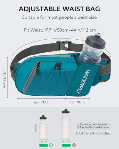 Waterfly Bum Bag Waist Packs: Fanny Pack with Water Bottle Holder — view 5