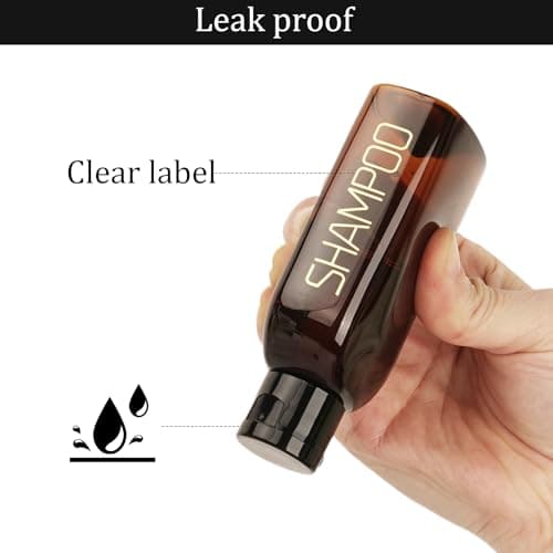 Decorniqu 15 Pack TSA Approved Travel Bottles for Toiletries(Brown) — view 4
