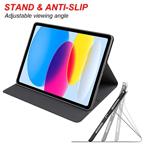 LI-LOVE Case for iPad A16 11 inch 2025 (11th Gen), iPad 10th Generation 10.9 inch 2022, Beach Soft TPU Folio Stand Cover Adjustable Angles Smart Auto Wake Sleep Case — view 6
