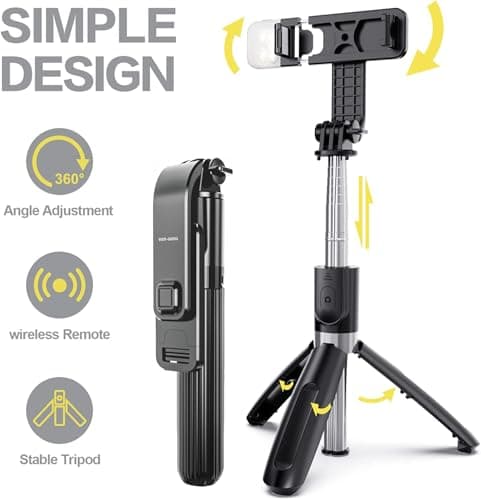 Selfie Stick For iPhone 17 Pro 17 Pro Max 17e Air 16e 16 15 14 Series — view 4