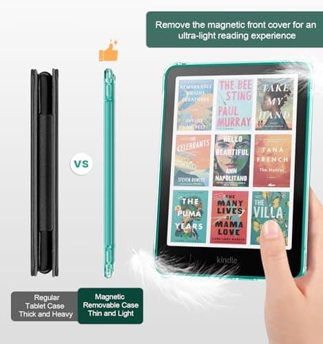 MoKo Magnetic Case for 7" Kindle Paperwhite 12th Gen& Colorsoft,Jade Green — view 4