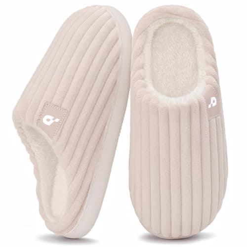 Coswind Slippers Women Men Clouds Memory Foam Slip-on Corduroy House Shoe