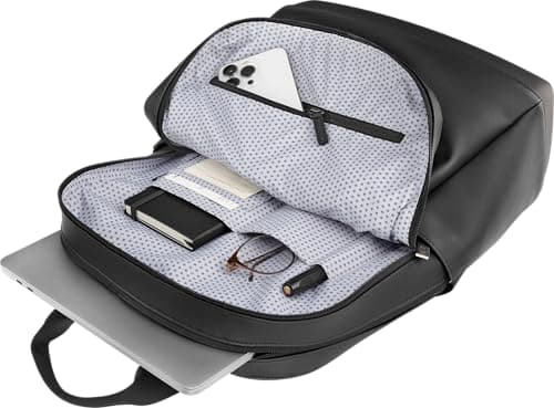 Moleskine Classic Collection Laptop Backpack PRO, Fits up to 14" Laptop / Tablet / iPad, Size 30 x 41 x 12 cm, Black — view 5