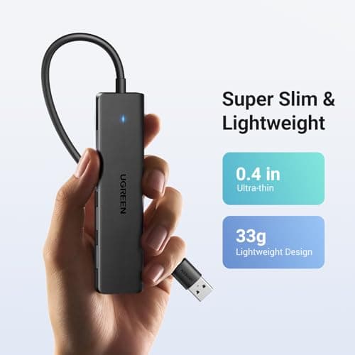 UGREEN USB Hub 3.0, USB Splitter 4 Port Ultra Slim with 5Gbps Data Transfer — view 6