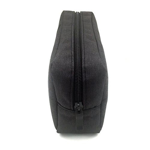 ERCENTURY Universal Electronics/Accessories Soft Carrying Case Bag, Durable & Light-Weight,Suitable for Out-Going, Business, Travel and Cosmetics Kit (Black-Big) — view 5