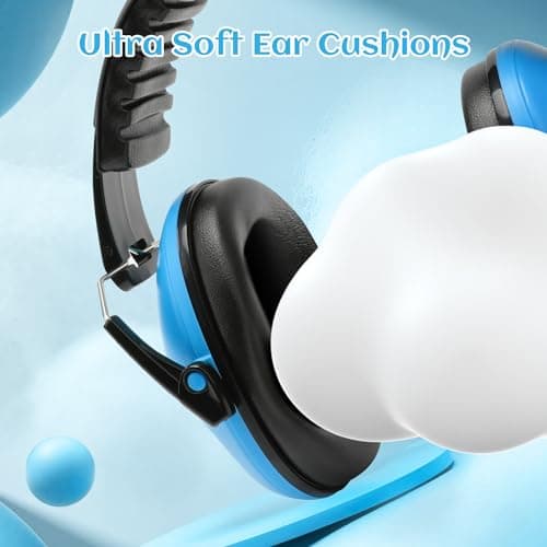 cumunebula Ear Defenders Children - Kids Ear Defenders for Autism, Toddler, Children Age 3-16 Years Old - Noise Cancelling Headphones for Kids for Concerts, Air Shows, Fireworks - 28dB SNR — view 6