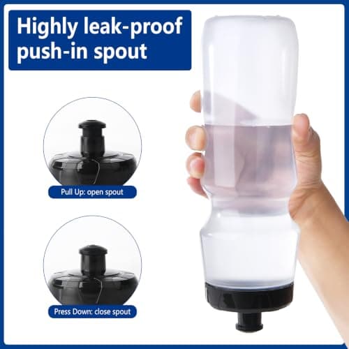 ZMCYN 4 Pack 750ML Clear Sports Water Bottle Exam Drink bottle — view 3