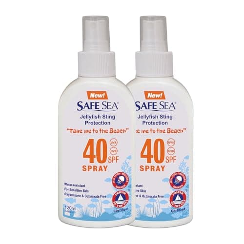 Safe Sea Sunscreen with SPF40 Spray. Eco-friendly Sunscreen. (40SPF Adults 4OZ) 2 Pack (2-pack)