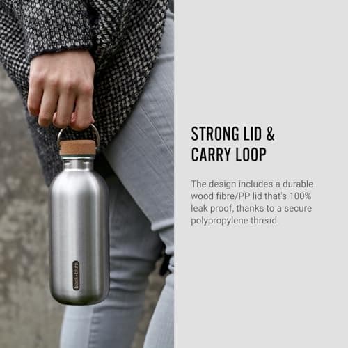 BLACK + BLUM Stainless Steel Water Bottle | Leak Proof | 600ml | Olive — view 4